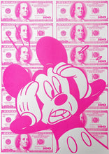 Load image into Gallery viewer, Fluorescent Pink Scared Mickey Print
