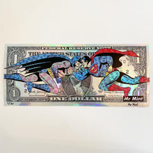 Load image into Gallery viewer, AP Batman vs Superman Large Iridescent $1 Dollar Bill
